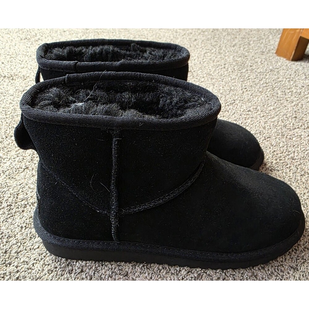 UGG Koolaburra Koola Mini II Boot Short Size 8 Black NWOT Warm Trendy Chunky - Picture 5 of 10